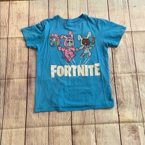 Fornite blue and pink t shirt